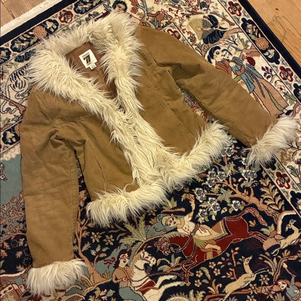 Y2K Seventy Seven Vintage Cotton Corduroy Penny Lane Jacket